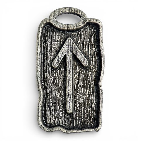 TIWAZ - PENDENTIF RUNE, ZINC