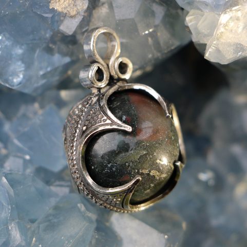 MARBLE, VIKING PENDANT, GOTLAND, SILVER 925/1000