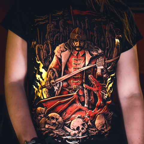 VLAD THE IMPALER, WOMEN'S T-SHIRT COLORED