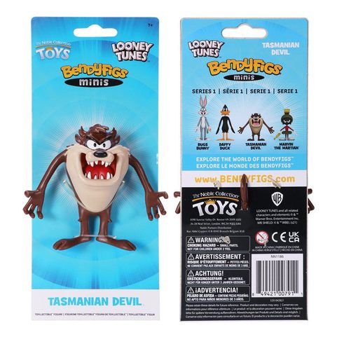 LOONEY TUNES BENDYFIGS BENDABLE FIGURE TAZ TASMANIAN DEVIL 9 CM