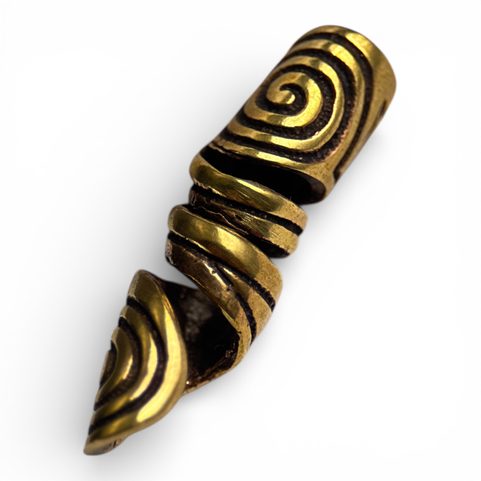 SPIRALES DE BRONZE - PERLE POUR BARBE