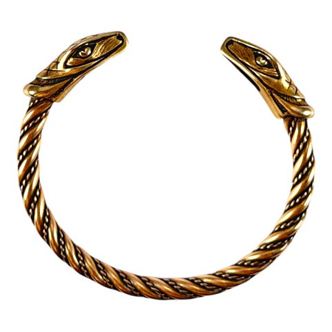 JÖRMUNGANDR, VIKING BRACELET, SNAKE, SERPENT, BRONZE
