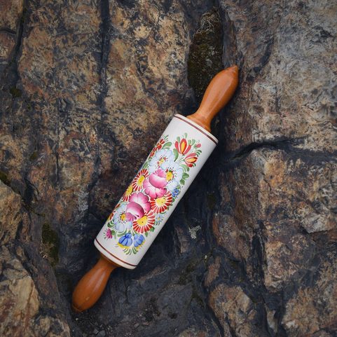 ROLLING PIN, TRADITIONAL CERAMICS FROM SOUTH BOHEMIA