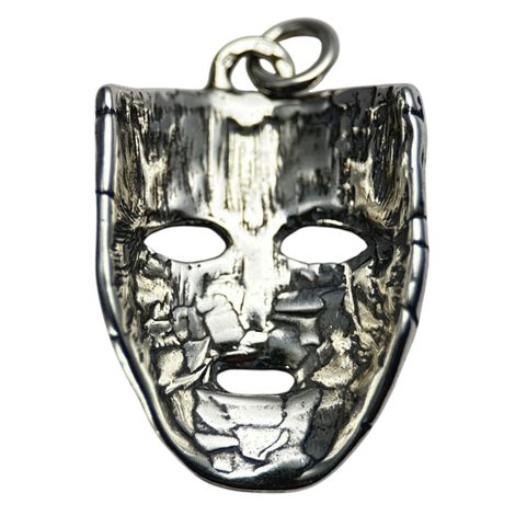 MASQUE DE CHAMAN, PENDENTIF EN ARGENT 925/1000