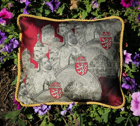 CHARLES IV, MEDIEVAL PILLOW
