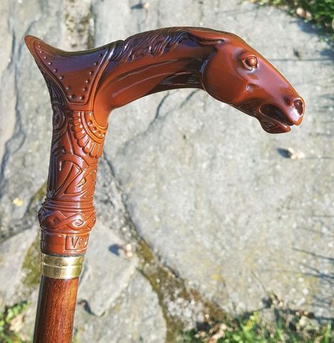 HORSE HEAD, WALKING STICK