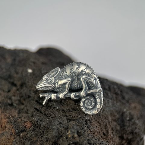 CHAMELEON, STERLING SILVER PENDANT