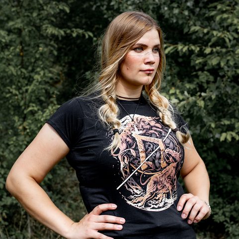 URUZ - FUTHARK COLLECTION, LADIES' T-SHIRT, COLOURED