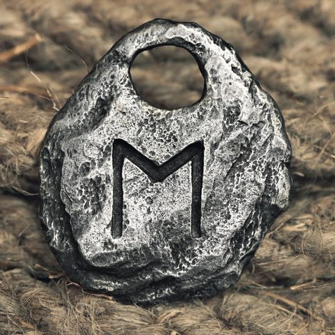 EHWAZ, RUNE PENDENTIF