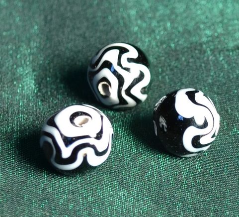 VIKING GLASS BEAD, MUSEUM REPLICA, NORWAY