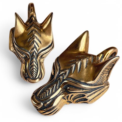 WARG, NORSE WOLF, VIKING PENDANT, BRONZE