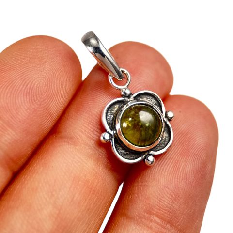 BORGIA, SILVER PENDANT, PERIDOT AG 925/1000