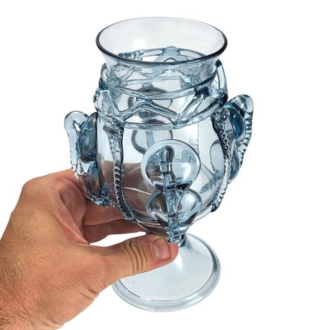 HISTORISCHER BLAUER RÜSSELBECHER, VENDELZEIT, 7. JAHRHUNDERT