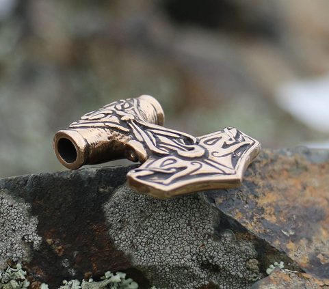 TÓR, THORS HAMMER, PENDANT, BRONZE