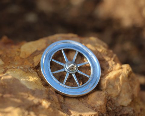 TARANIS WHEEL, CELTIC REPLICA, SILVER