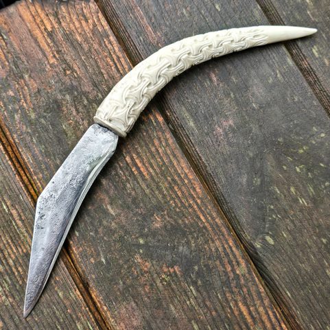 ULFHEDNAR, FORGED KNIFE, ENGRAVED HANDLE