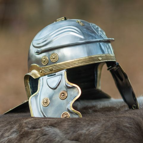 ROMAN HELMET, IMPERIAL GALLIC H, AUGSBURG-OBERHAUSEN