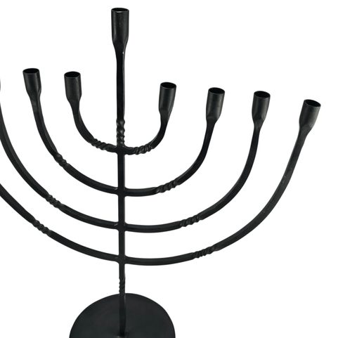 MENORAH, SEVEN-ARM CANDLESTICK
