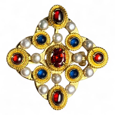 MEDIEVAL BROOCH, COLMAR, 14TH CENTURY