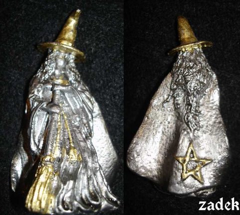 WITCH - TIN STATUE