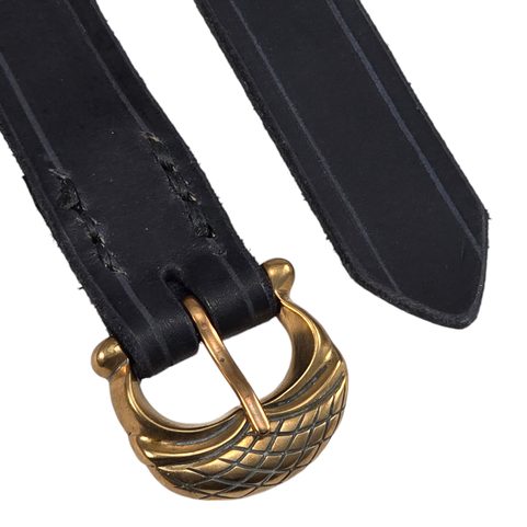 MEDIEVAL LEATHER BELT, BLACK