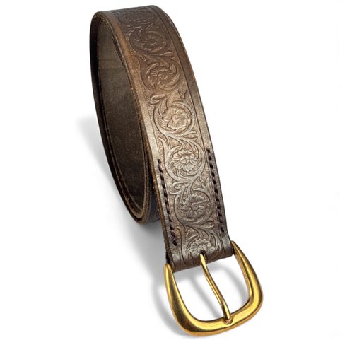 FLORES, CEINTURE BELT, MARRON