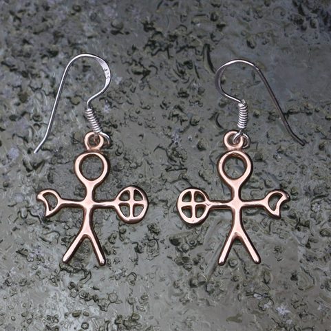 NOAIDI - SAMI SHAMAN, EARRINGS BRONZE