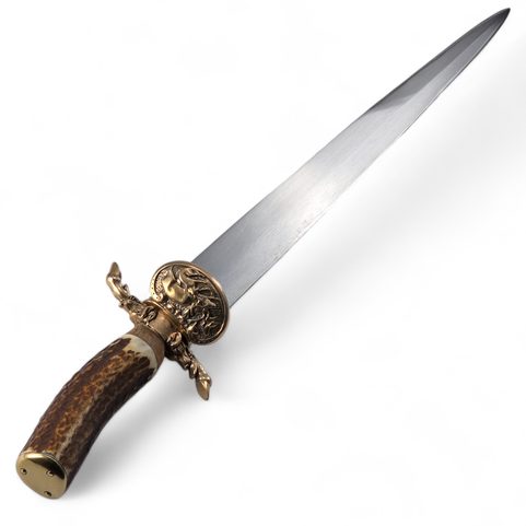 CROC DE CHASSE, COUTEAU DE CHASSE, CERF