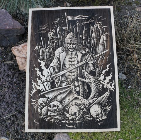 VLAD TAUPESH WALL DECORATION OAK 32X46CM