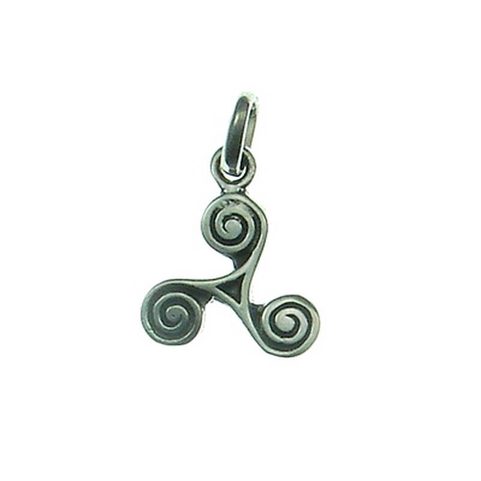 CELTIC TRISKEL - SMALL SILVER PENDANT