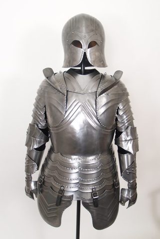 SUIT OF ARMOR, DECORATIVE WITH STAND