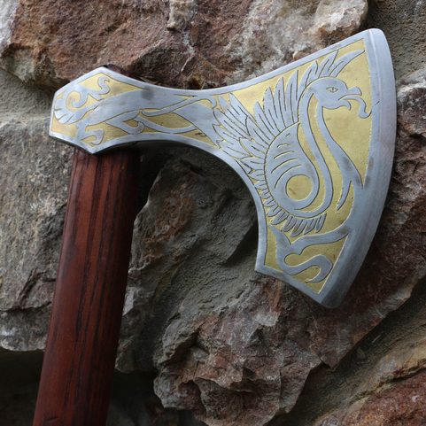 GOLDEN GRIFFIN - ETCHED AXE