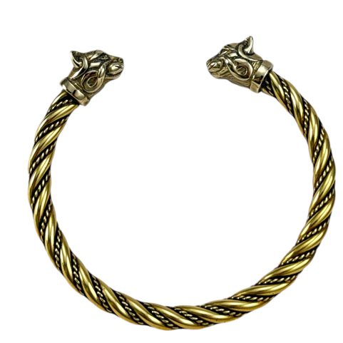 CAITLIN, CELTIC CAT, BRACELET, BRASS