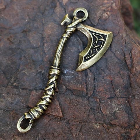 HACHE DE GUERRE, PENDENTIF ZINC