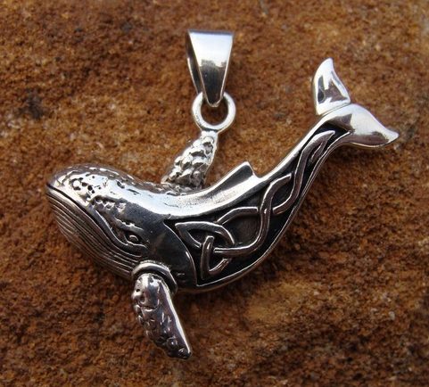 WHALE, SILVER PENDANT