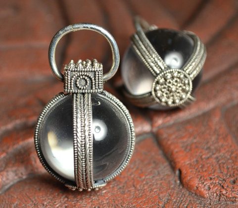 LANGOBARD JEWEL, MOUNTAIN CRYSTAL AND SILVER 925, 10 G