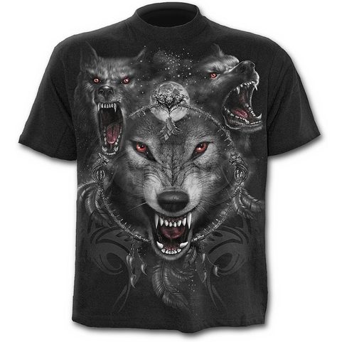 WOLF TRIAD - T-SHIRT BLACK