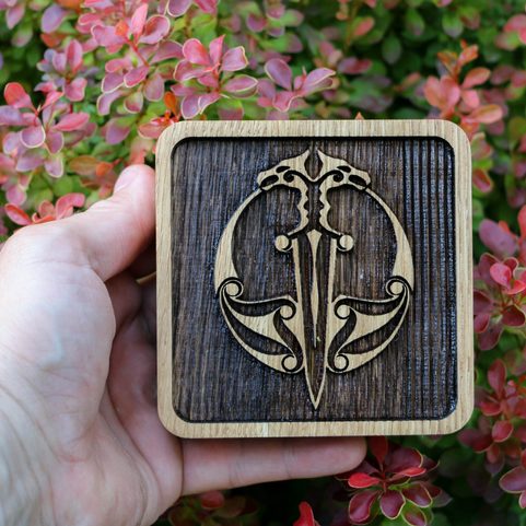 OAK BOX FOR JEWELRY AND BRACELETS
