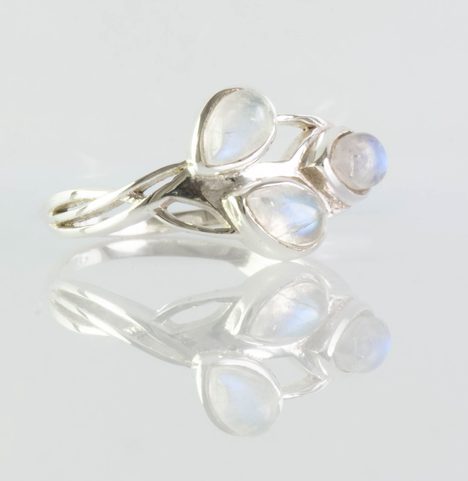 ELVEN, RING, MOONSTONE SILVER 925/1000