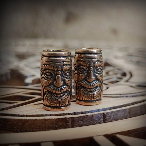 VIKING BEARD RING, BRONZE