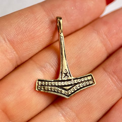 MARTEAU THOR EN BRONZE DANOIS, PENDENTIF