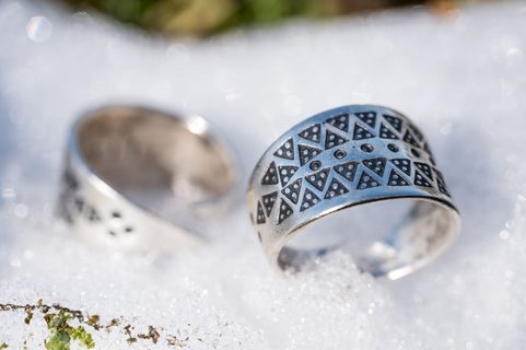 VIKING RING, STERLING SILVER, REPLICA