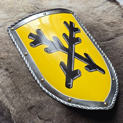 LORDS OF LIPÉ - COAT OF ARMS, MEDIEVAL SHIELD - METAL