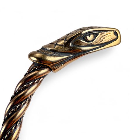 JÖRMUNGANDR, VIKING BRACELET, SNAKE, SERPENT, BRONZE