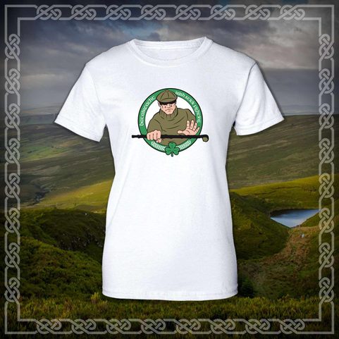 DOYLE STYLE, IRISH STICK FIGHTING, WHITE WOMEN'S T-SHIRT