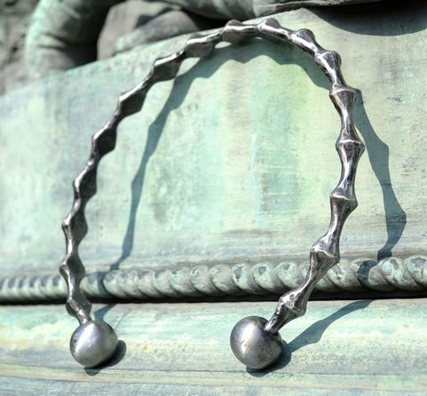 BIOINDUSTRIAL, HAND FORGED STEEL TORC, TORQUES