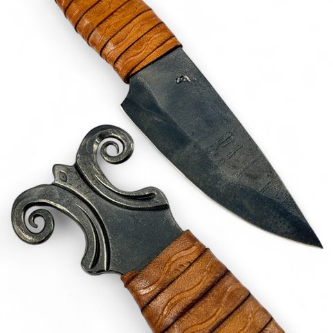 MINOTAURUS, CELTIC FORGED KNIFE, BROWN