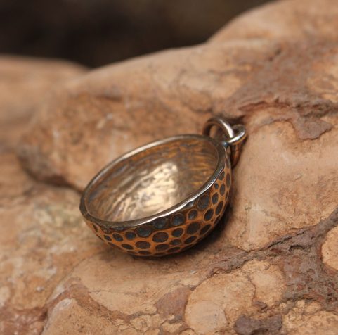 GOLF BALL, BRONZE PENDANT