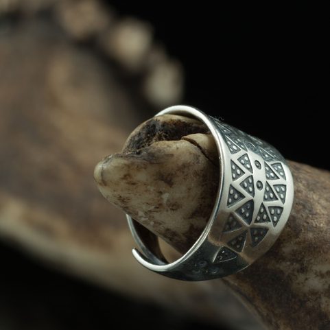 VIKING RING, STERLING SILVER, REPLICA