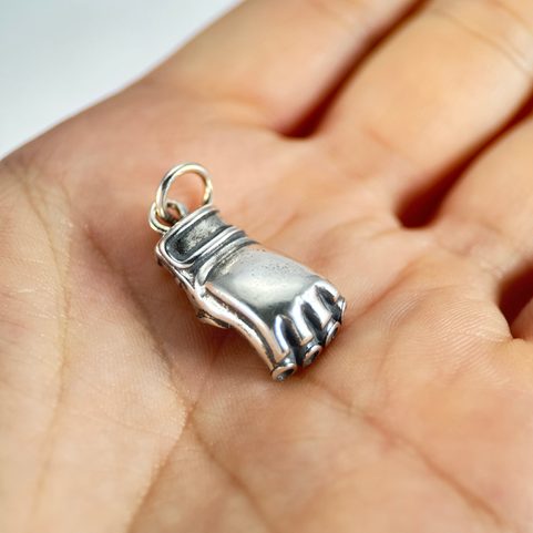 MMA GLOVES, PENDANT SILVER 925 10G